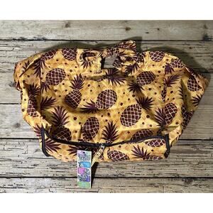 Cruiser Candy The Ultimate Smart Bag Bicycle Basket Liner Orange Pineapple- NWT￼